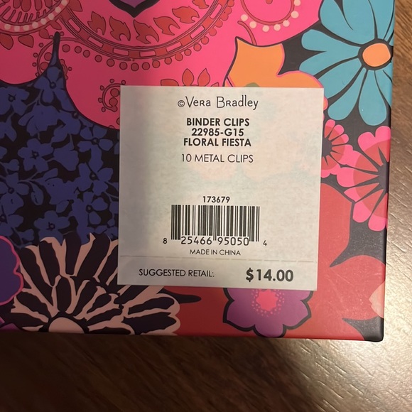 Vera Bradley Binder Clips - Picture 5 of 6
